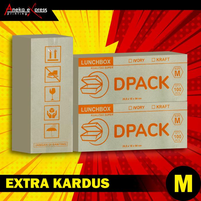 Gambar Extra Kardus Box Tambahan Packaging Untuk Lunch Box 100 Pcs - Medium dari Aneka eXpress Print undefined Tokopedia