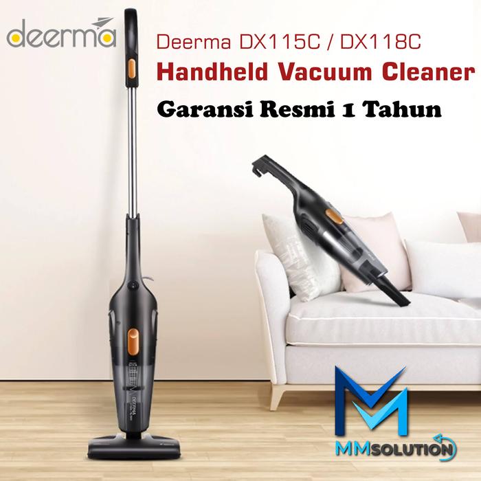 Gambar Vacuum Vacum Cleaner Deerma DX115C / DX118C Penyedot Debu - DX115C - Abu2 dari MM Solution ID undefined Tokopedia