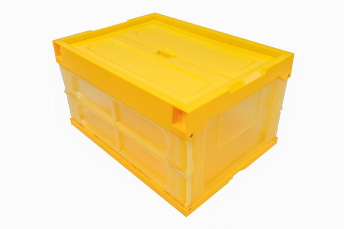 Gambar Box Lipat Storage Transparan Folding Foldable Container Premium - Kuning dari packmanpack jakarta undefined Tokopedia