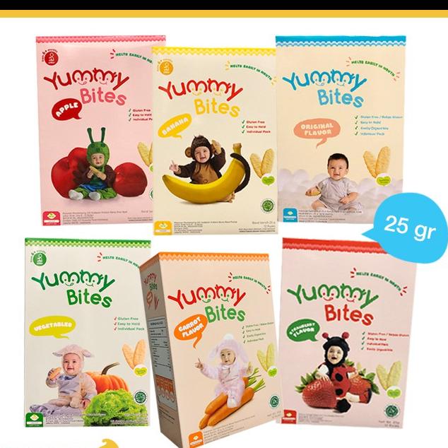 Gambar Yummy Bites cracker MIni 25gr / Yummybites cracker mini - Banana 25G dari rabbitbaby undefined Tokopedia