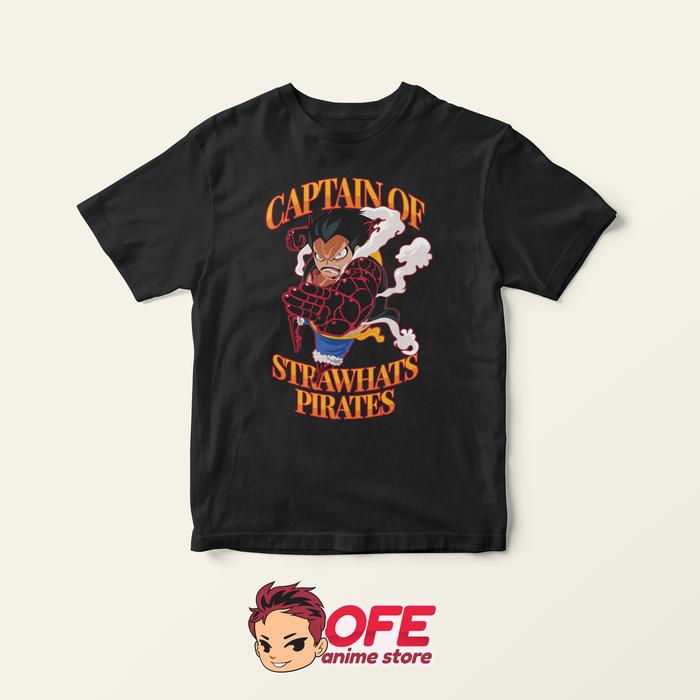 Kaos One Piece Gear Four Luffy Zoro Sanji Premium S