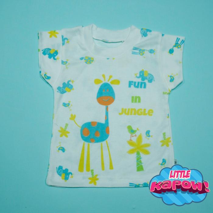 Gambar Baju Kaos Bayi Jungle size M- Baby T-shirt Little Kapow Clothing - Biru dari kapow undefined Tokopedia