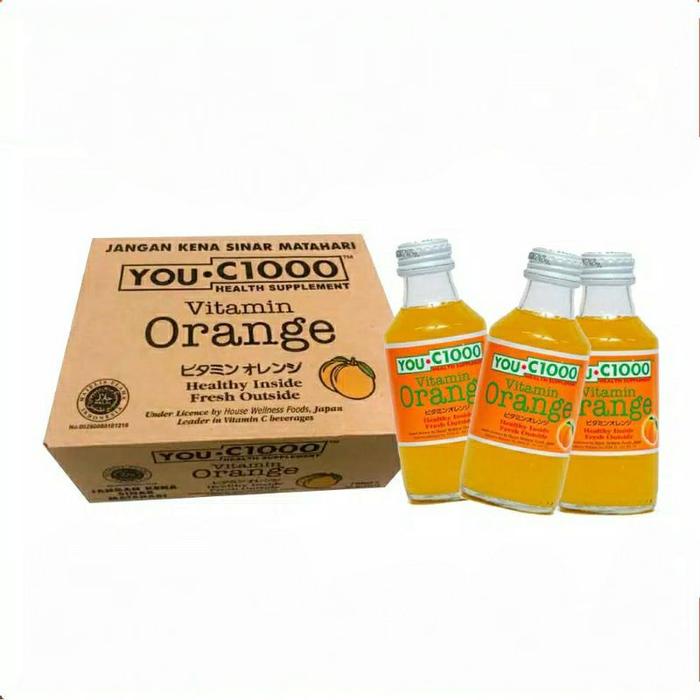 Gambar YOU C1000 VITAMIN ORANGE - 140ml (Botol Beling) Perkarton isi 30pcs dari Lioereystore2020 undefined Tokopedia
