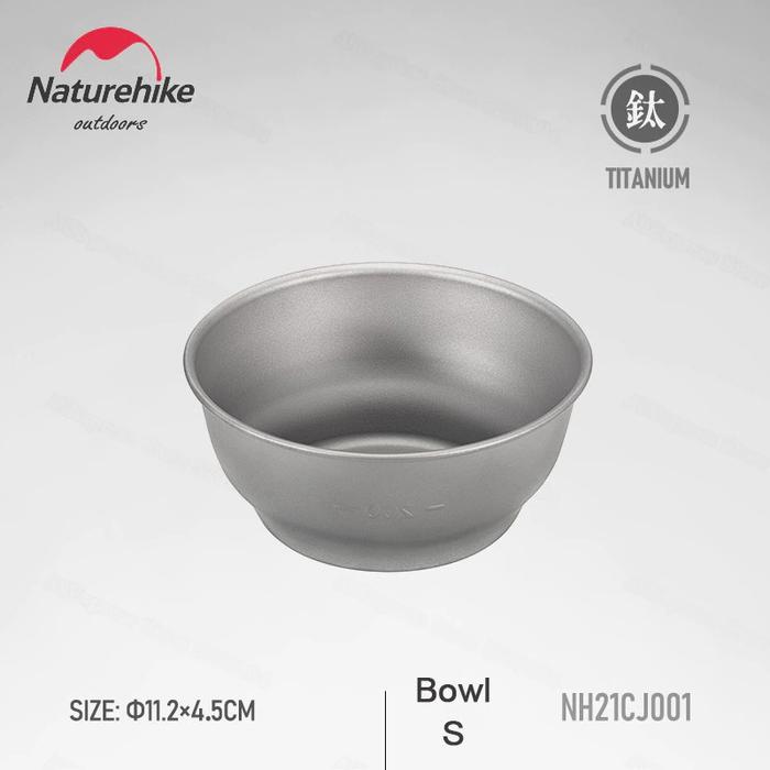 Gambar Alat Makan Camping Titanium Naturehike NH21CJ001 Mangkok Piring Ringan - Bowl (S) 285ml dari Nayaka Outdoor undefined Tokopedia