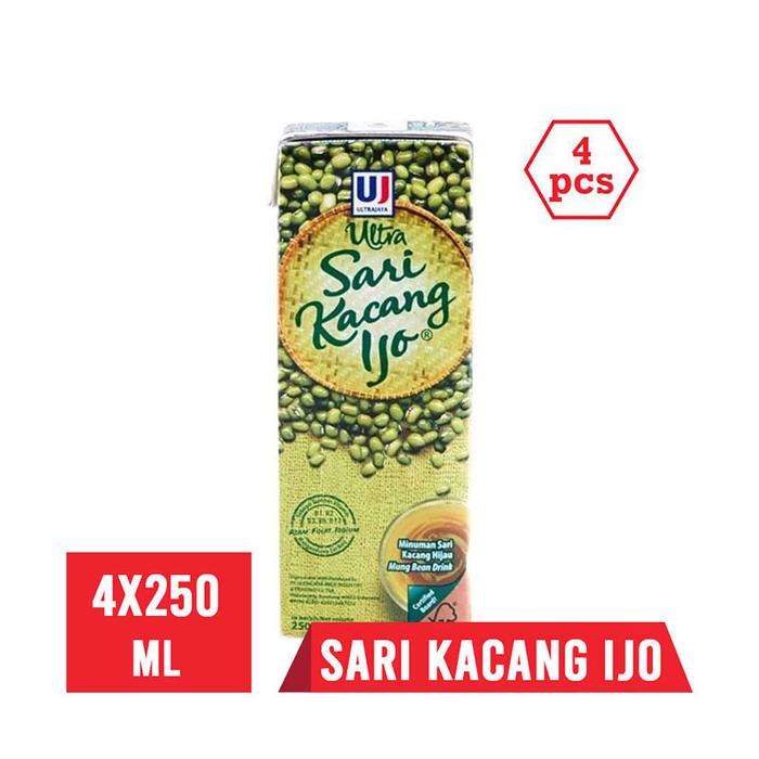 Gambar Ultra Sari Kacang Ijo Minuman [4 Pcs/ 250mL] dari Sweet Recipe undefined Tokopedia