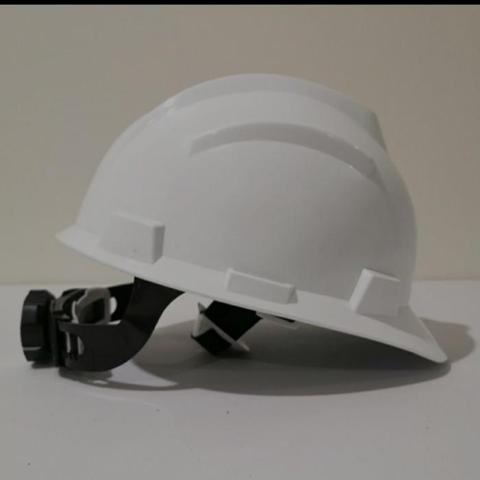 Gambar helm proyek fasttrack plus tali dagu ENZO/helm proyek model putar - Putih, MERK LAIN dari Surya Welding Perkakas undefined Tokopedia
