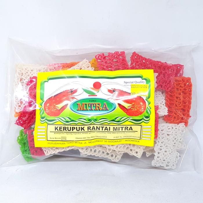 Gambar MITRA KERUPUK RANTAI 500gr | KRUPUK OLEH KHAS SIDOARJO JAWA TIMUR - Warna Warni dari Toko Mitra Sidoarjo undefined Tokopedia