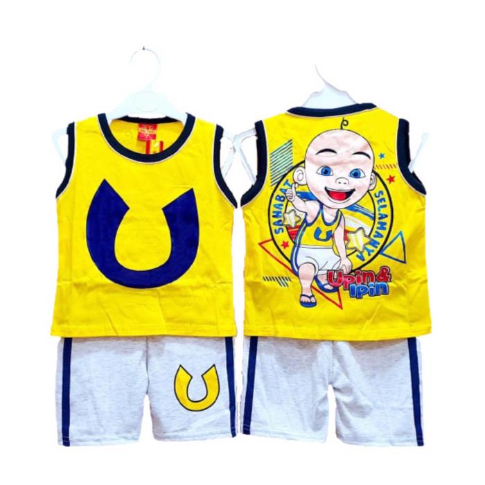 Gambar SETELAN UPIN IPIN TERBARU BAJU UPIN IPIN PAKAIAN ANAK LAKI-LAKI TERMUR - SGL UPIN KUNING, 10 TAHUN dari themcdstore undefined Tokopedia