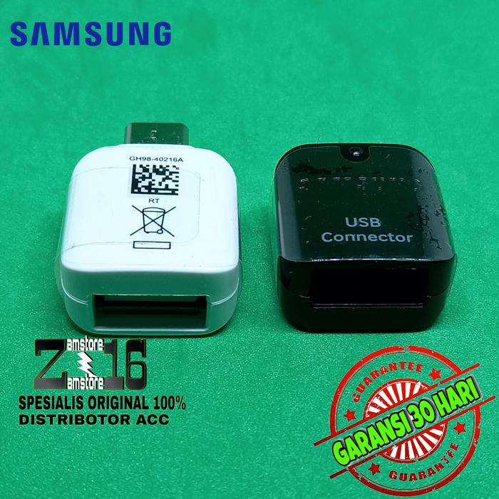 Gambar Samsung Original USB Type C OTG adaptor for galaxy Original 100% - Hitam dari Zamstore16 ll undefined Tokopedia
