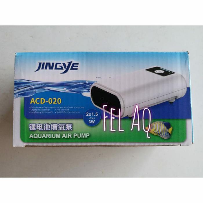 Jingye Acd 020 Ac Dc Lubang Output Portable Aerator Air Pump Pompa - Main Image