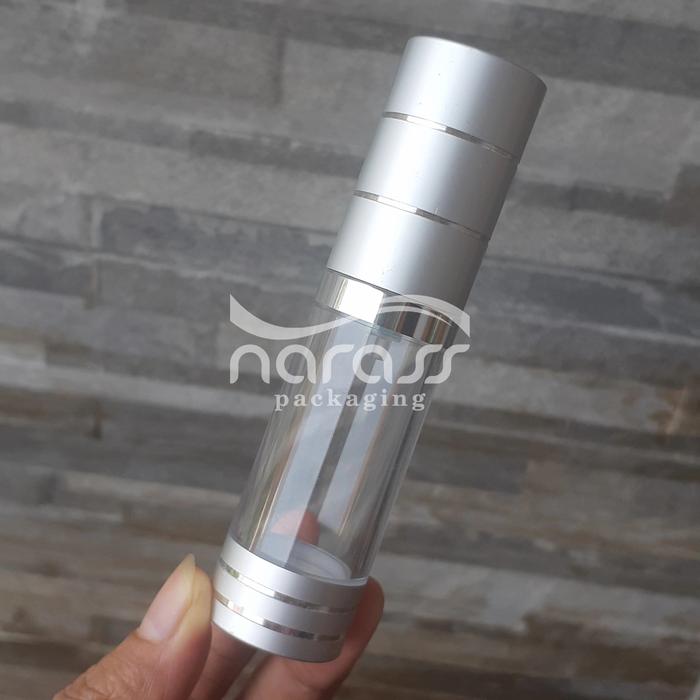 Gambar airless silinder 15 ml - BASIC SILVER dari narass store undefined Tokopedia