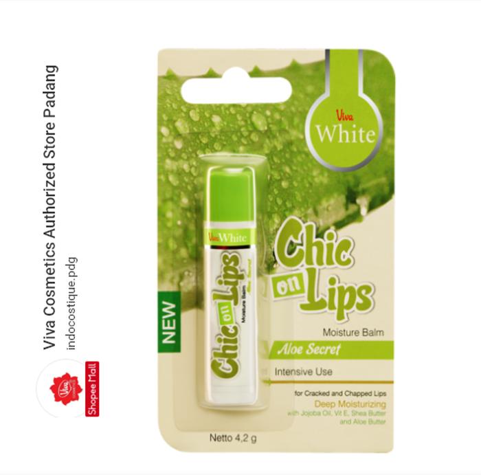 Gambar Viva White Moisture Balm Chic On Lips Aloe Secret dari PKB Padang undefined Tokopedia