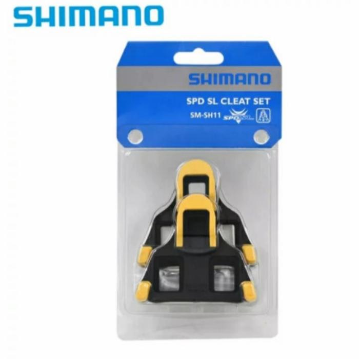 Gambar TAPEL PEDAL CLEAT SET ROAD BIKE SHIMANO SM SH11 SPD-SL SEPEDA ROADBIKE - Kuning dari AliciaBike_Shop undefined Tokopedia