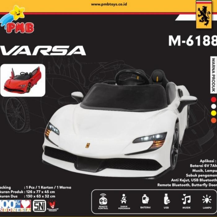Gambar Mobil Aki Ferrari Varza Style - Putih dari Wizurent toys undefined Tokopedia
