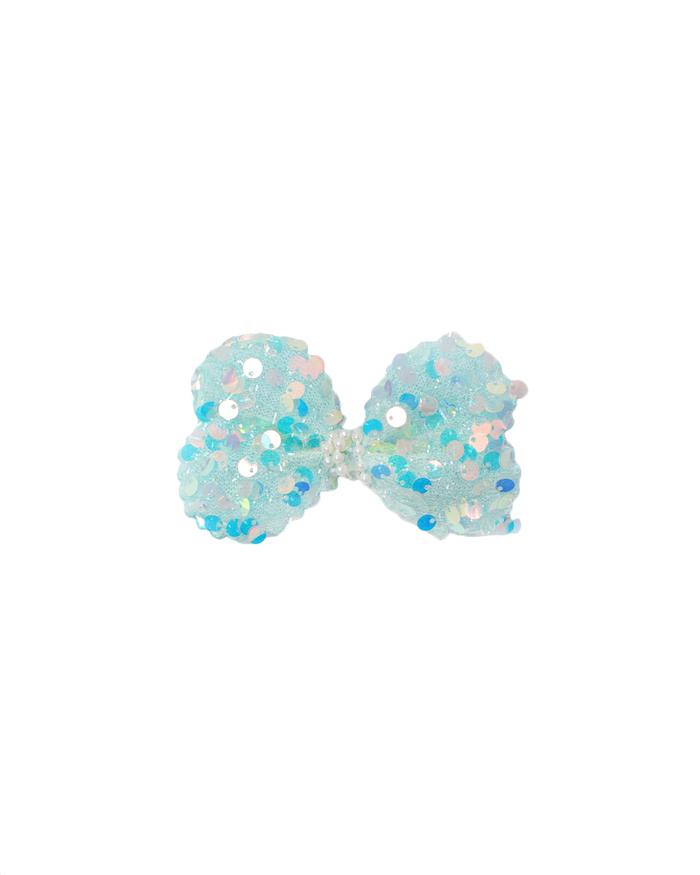 Gambar Stroberi Big Bow Sequin Hair Clip - Pearl Blue dari Stroberi Accessories undefined Tokopedia