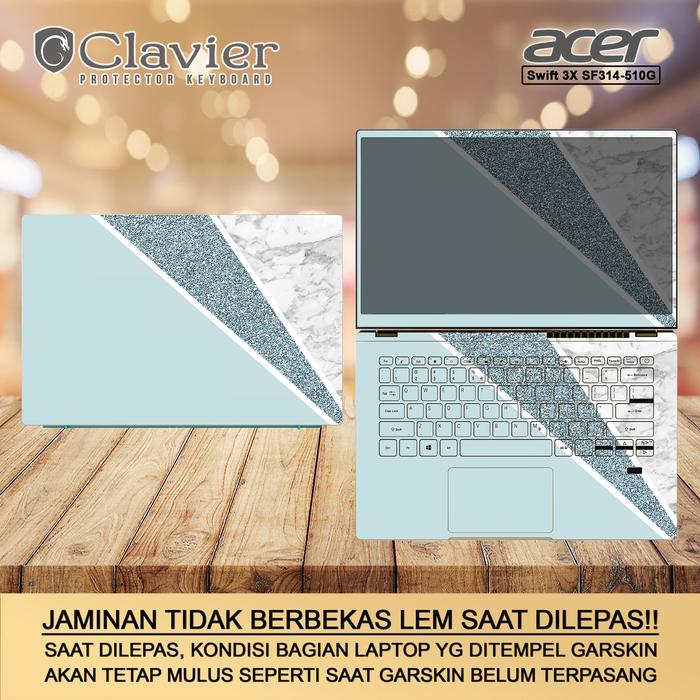 Gambar Cover Garskin Laptop Acer Swift 3X SF314-510G-50CC 55DE 59QY Bening - FULLBODY dari Clavier Care undefined Tokopedia