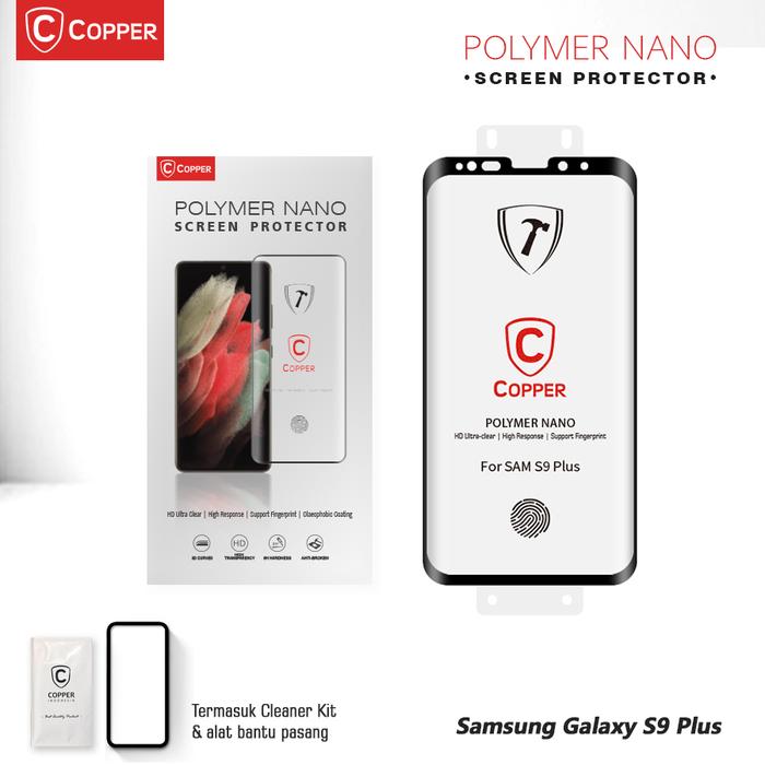 Gambar Samsung Galaxy S9 Plus - COPPER Polymer Nano Tempered Glass dari Copper Indonesia undefined Tokopedia