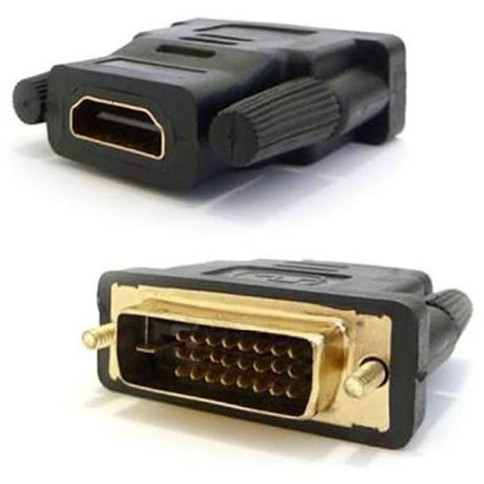 Gambar KONEKTOR / CONNECTOR / CONVERTER / HDMI TO DVI 24+1 / DVI 24 + 1 - 24+1 dari MXKomputer_NEW undefined Tokopedia
