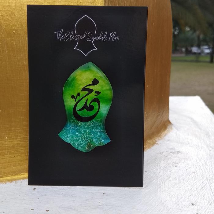 Gambar Pin Bros Terompah Capal Nalain Darkah Nabawi Ukuran 5cm - Muhammad dari theblessedsandalplm undefined Tokopedia