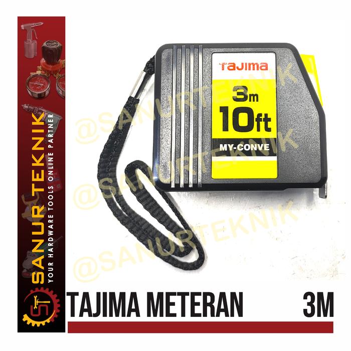 Gambar Meteran 3m /Measuring Tape TAJIMA My Conve 3 meter/ 3meter/ 3 m / 3m dari Sanur Teknik undefined Tokopedia