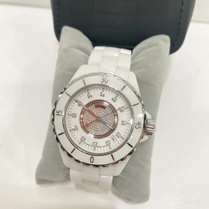 Jual Chanel watch White Ceramic Diamond 