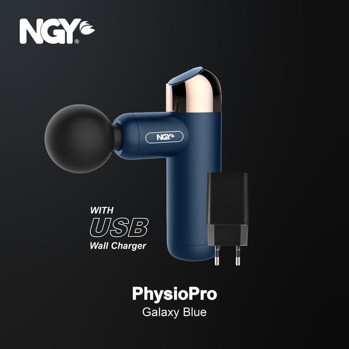 Gambar NGY PhysioPro Portable Massage Gun / Alat Pijat Elektrik | NGY-320 - Biru + Charger dari Nagoya Electronics undefined Tokopedia