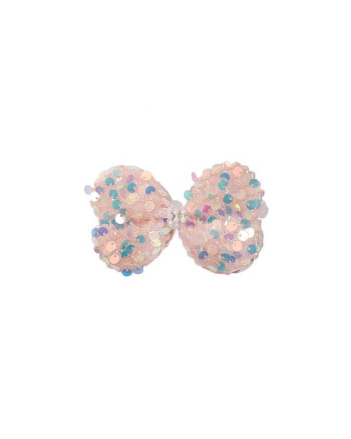 Gambar Stroberi Big Bow Sequin Hair Clip - Pearl Peach dari Stroberi Accessories undefined Tokopedia