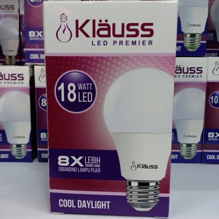Gambar lampu klauss led bulb 18w 18watt putih dari Gudang Lampu Elektrik undefined Tokopedia