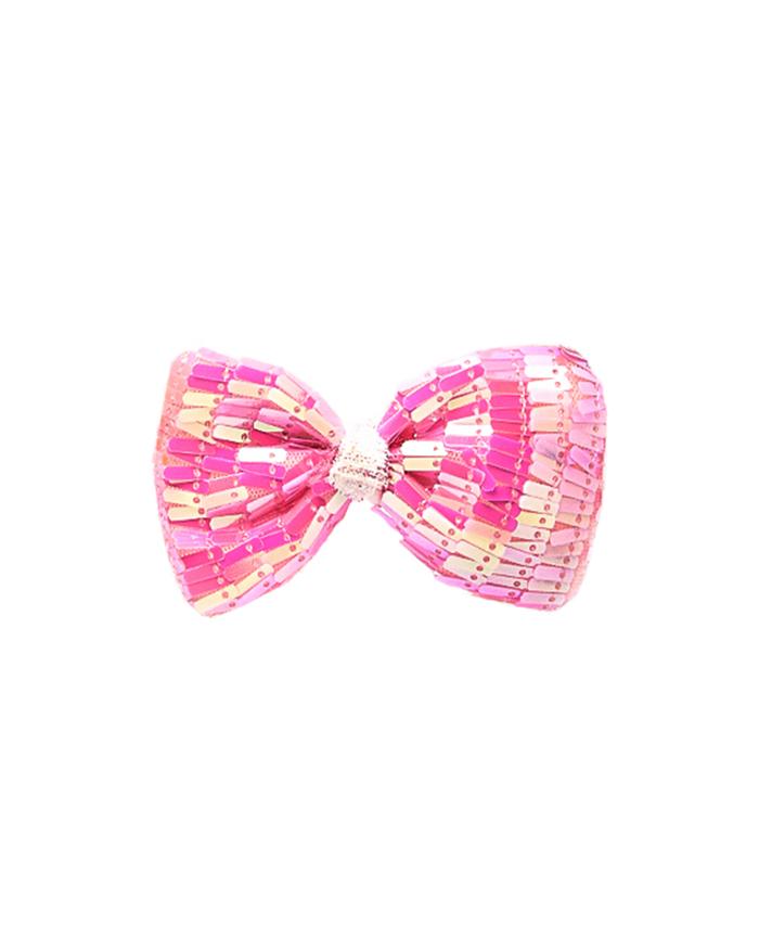 Gambar Stroberi Big Bow Sequin Hair Clip - Bling Pink dari Stroberi Accessories undefined Tokopedia
