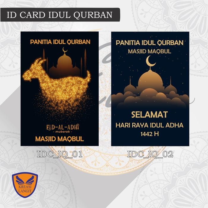 Gambar NAMETAG PANITIA IDUL QURBAN / ID CARD PANITIA QURBAN / IDUL ADHA - IDC IQ 01 / 02 dari kreasilangitjaya undefined Tokopedia