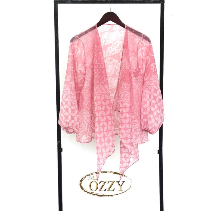 Gambar Outer Cardigan Maxi - Baby Pink, S dari Ozzy Batik undefined Tokopedia