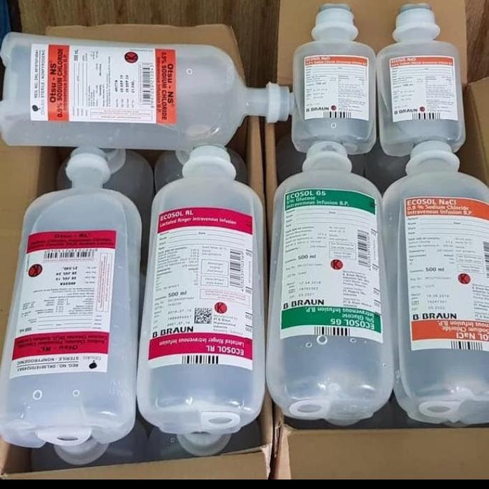Gambar cairan infus RL 500ml dari Arinda Shop89 undefined Tokopedia