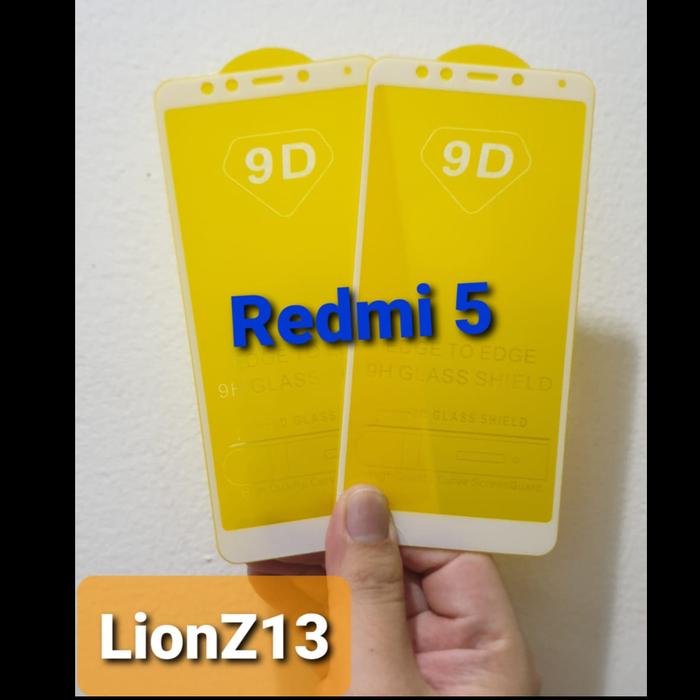 Gambar Tempered Glass Full Cover Redmi 5 5D / 9D Anti Gores Kaca - Putih dari LionZ13 undefined Tokopedia