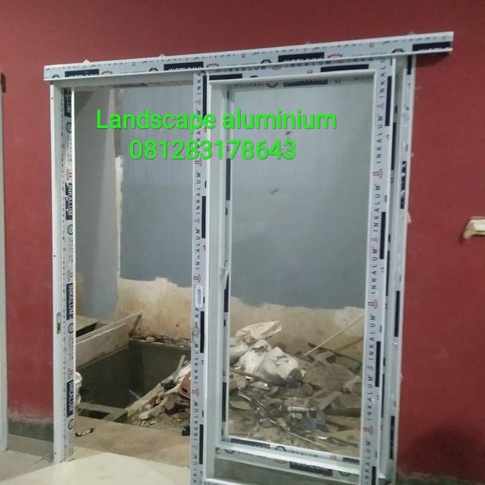 Gambar pintu sliding dan jendela swing dari Kusen aluminium pintu undefined Tokopedia