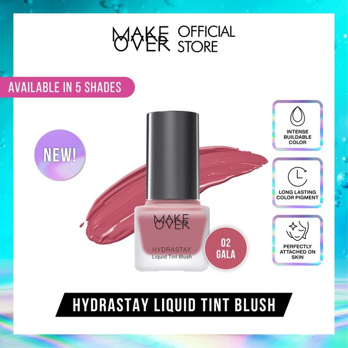 Gambar MAKE OVER Hydrastay Liquid Tint Blush - 02 Gala dari Niahshop undefined 4 Tokopedia