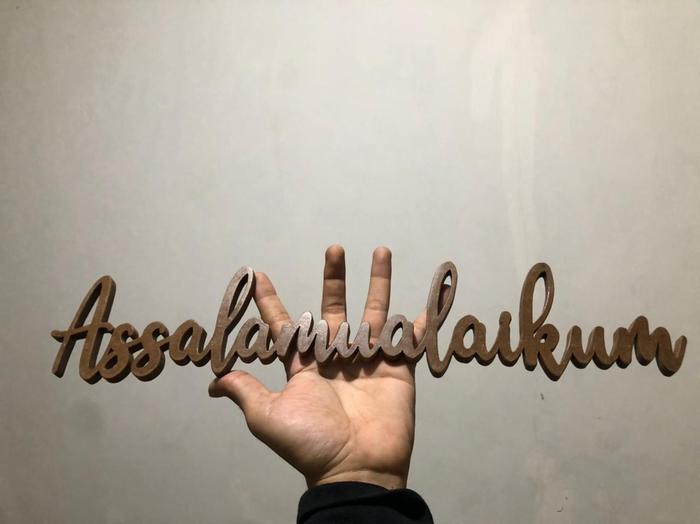 Gambar Huruf Timbul Kayu Custom T=30cm - Dekorasi Backdrop Tulisan Dinding - polos dari Titik Pola undefined Tokopedia