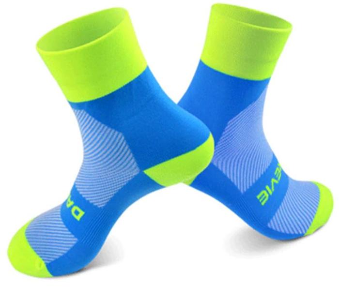 Gambar Kaos Kaki Sepeda Socks Darevie - Blue green dari good4sport official undefined Tokopedia