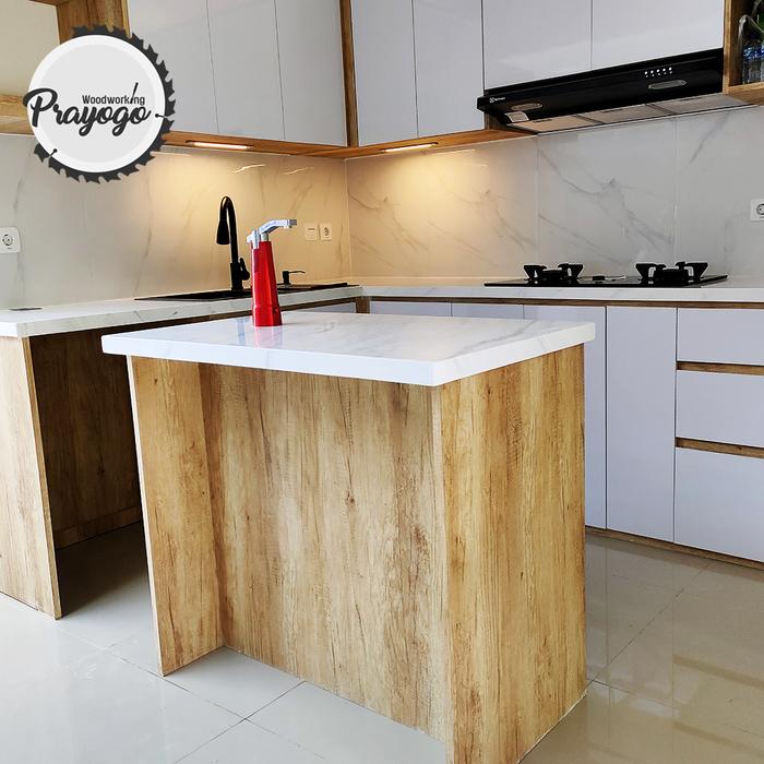 Gambar TABLE ISLAND / KITCHEN ISLAND - + Top Table dari Prayogo woodworking undefined Tokopedia