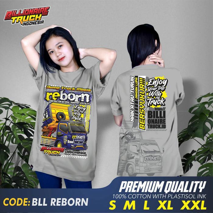 Gambar Kaos truk Ori Canter Mania baju Dump Truck Mbois Reborn / BLL Reborn - Abu-abu, M dari billionairetruckindonesia undefined Tokopedia