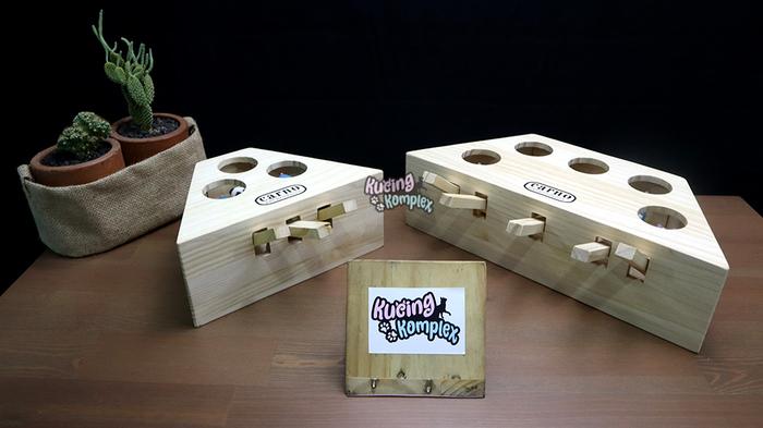 Gambar Mainan Kucing Interaktif - Kayu / Mainan Pop-Up Hewan / Pet Toy - S dari Kucingkomplex undefined Tokopedia