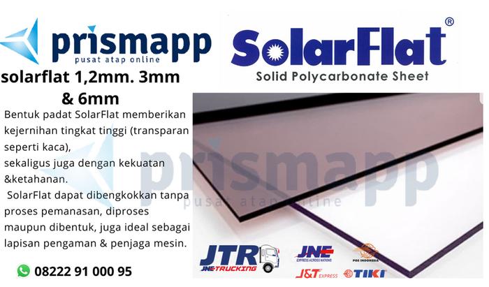 Jual Solarflat Atap Solid Solartuff, Solar Flat harga per