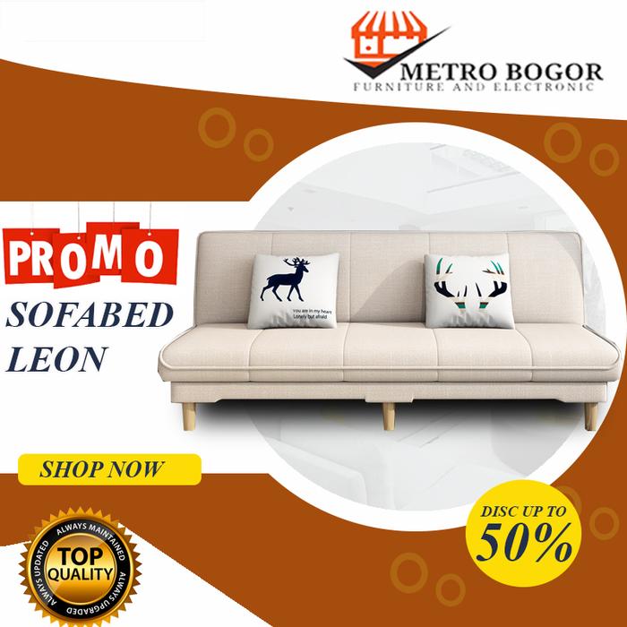 Gambar Sofabed / Sofa Bed / Sofa Santai Leon Kain - AQUA dari Metro bogor undefined 5 Tokopedia