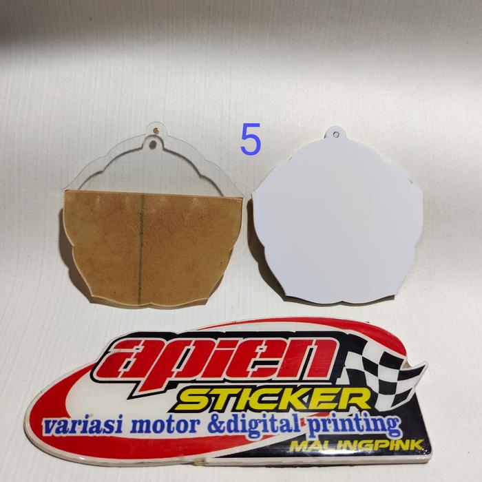 Gambar Bahan Medali Akrilik Bunga Polos Untuk wisuda 2 mm Uk 7.5 cm - Medali No. 5, Bening 2 mm dari Apien Sticker undefined Tokopedia