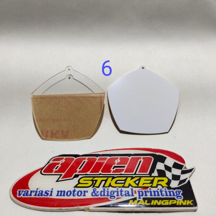Gambar Bahan Medali Akrilik Bunga Polos Untuk wisuda 2 mm Uk 7.5 cm - Medali No. 6, Putih 3 mm dari Apien Sticker undefined Tokopedia