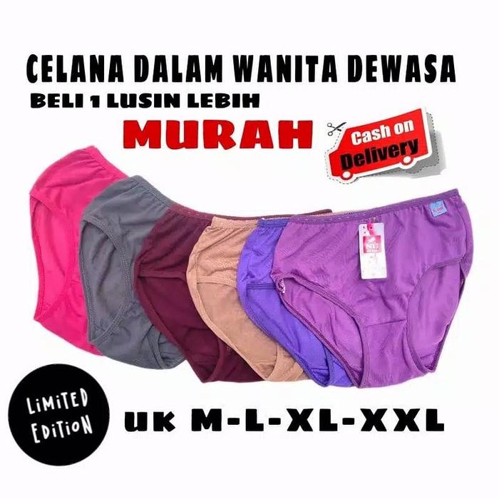 Gambar COD 1 LUSIN CELANA DALAM WANITA SEMPAK WANITA CAWET WANITA CD MURAH - M dari jean cato shop undefined Tokopedia