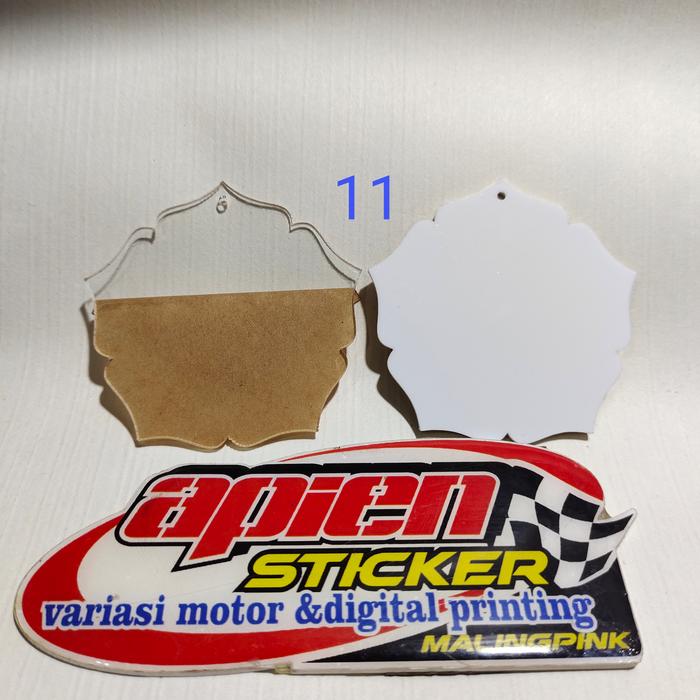 Gambar Bahan Medali Akrilik Bunga Polos Untuk wisuda 2 mm Uk 7.5 cm - Medali No. 11, Bening 2 mm dari Apien Sticker undefined Tokopedia