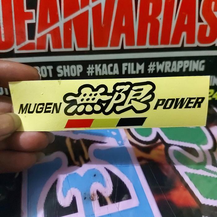 Gambar Sticker Cutting MUGEN POWER sticker Velg/Motor/Mobil - Hitam dari boean variasi undefined Tokopedia