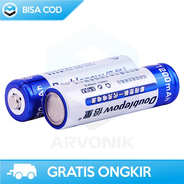 Gambar BATERAI AA RECHARGEABLE DOUBLEPOW POWERBANK SERBAGUNA JAM DIGITAL DINDING - AA dari Arvonik undefined Tokopedia