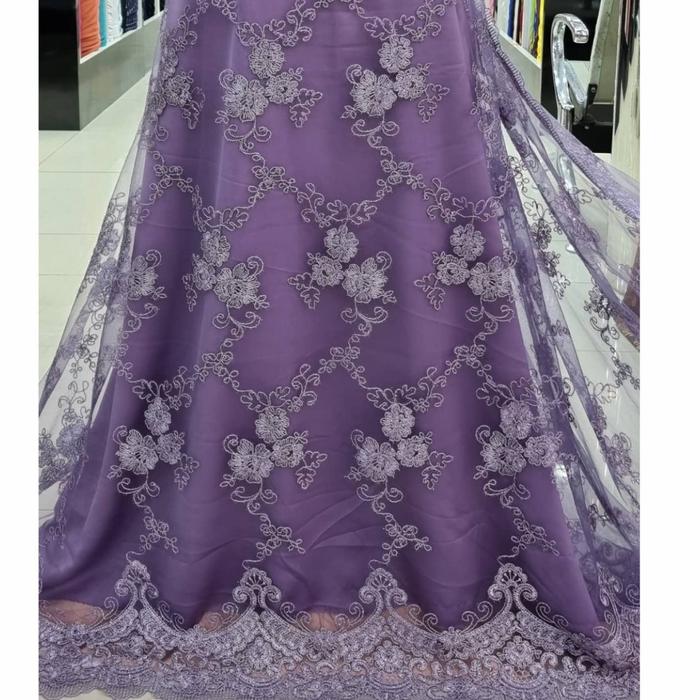 Gambar kain tulle bordir soft - 6 dari Toko Kain Megah undefined 4 Tokopedia