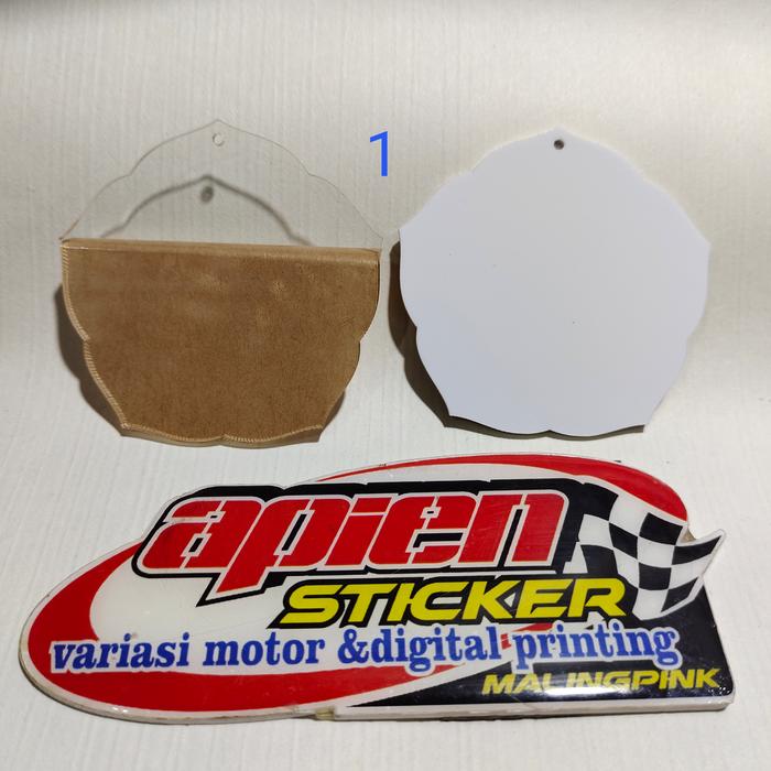 Gambar Bahan Medali Akrilik Bunga Polos Untuk wisuda 2 mm Uk 7.5 cm - Medali No. 1, Putih 3 mm dari Apien Sticker undefined Tokopedia